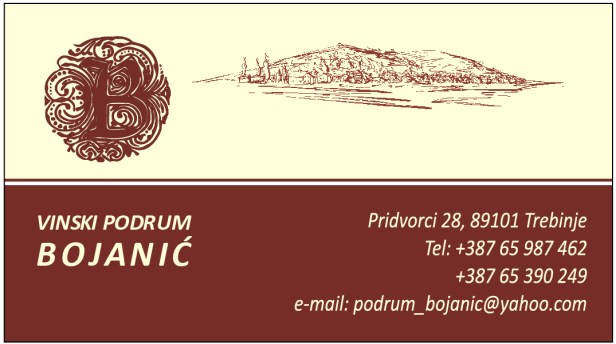 TREBINJE INFO VINARIJA BOJANIĆ